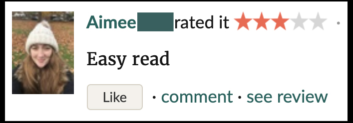 Great Things Readers Are Saying 58 ReviewAimeeblankedBorder