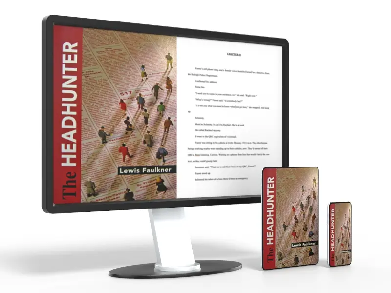 Image of the Lewis Faulkner's novel 'The Headhunter.'