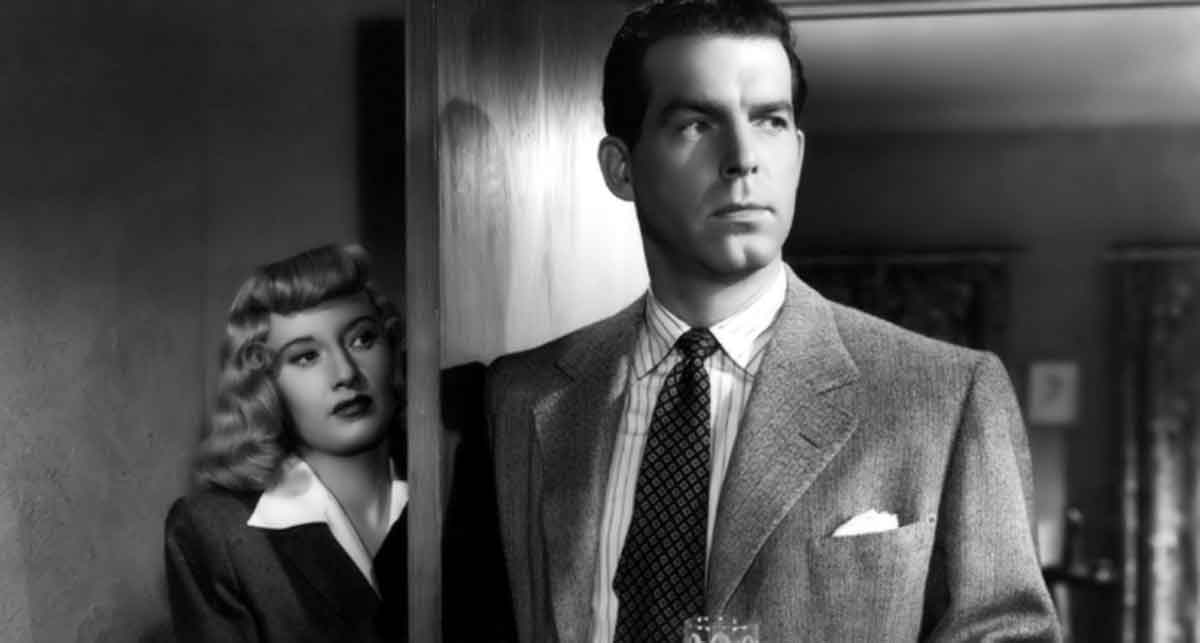 DoubleMovieFeature Image from 'Double Indemnity' movies for Novel Noir illustration
