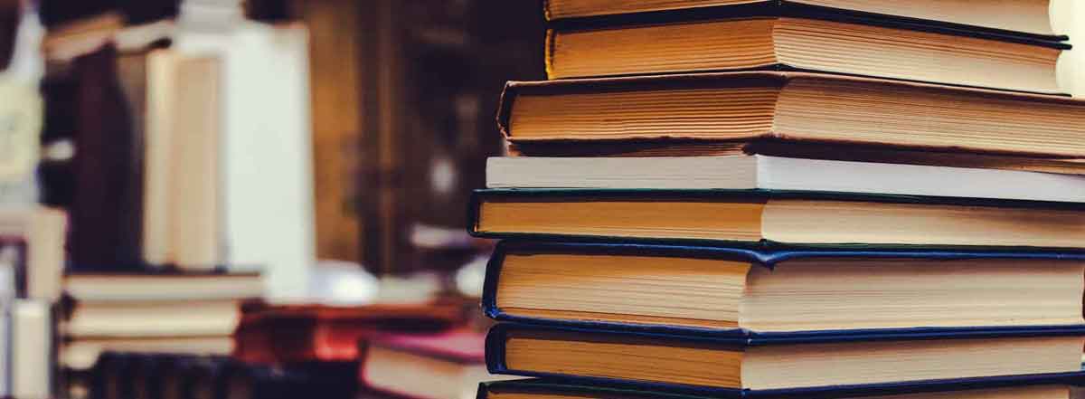 Photo of a pile of books