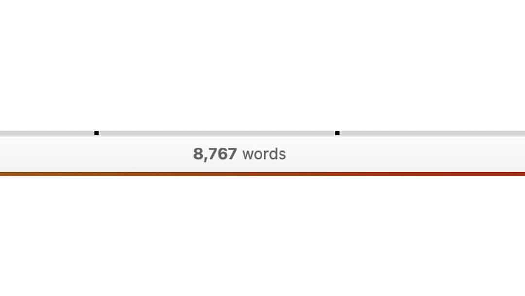 WordCount.jpg Word Count for a novel.