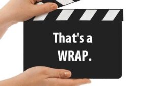 ThatsAWrapB02 Colorful image of the words 'That's A Wrap.'