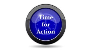Button with the words 'Time for Action.'