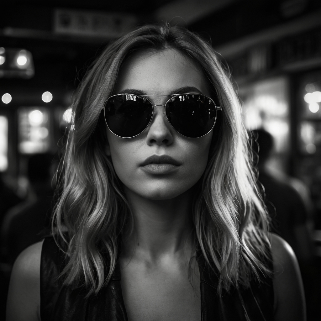 4 second video of the femme fatale from Lewis Faulkner's novel 'Novel Noir.'