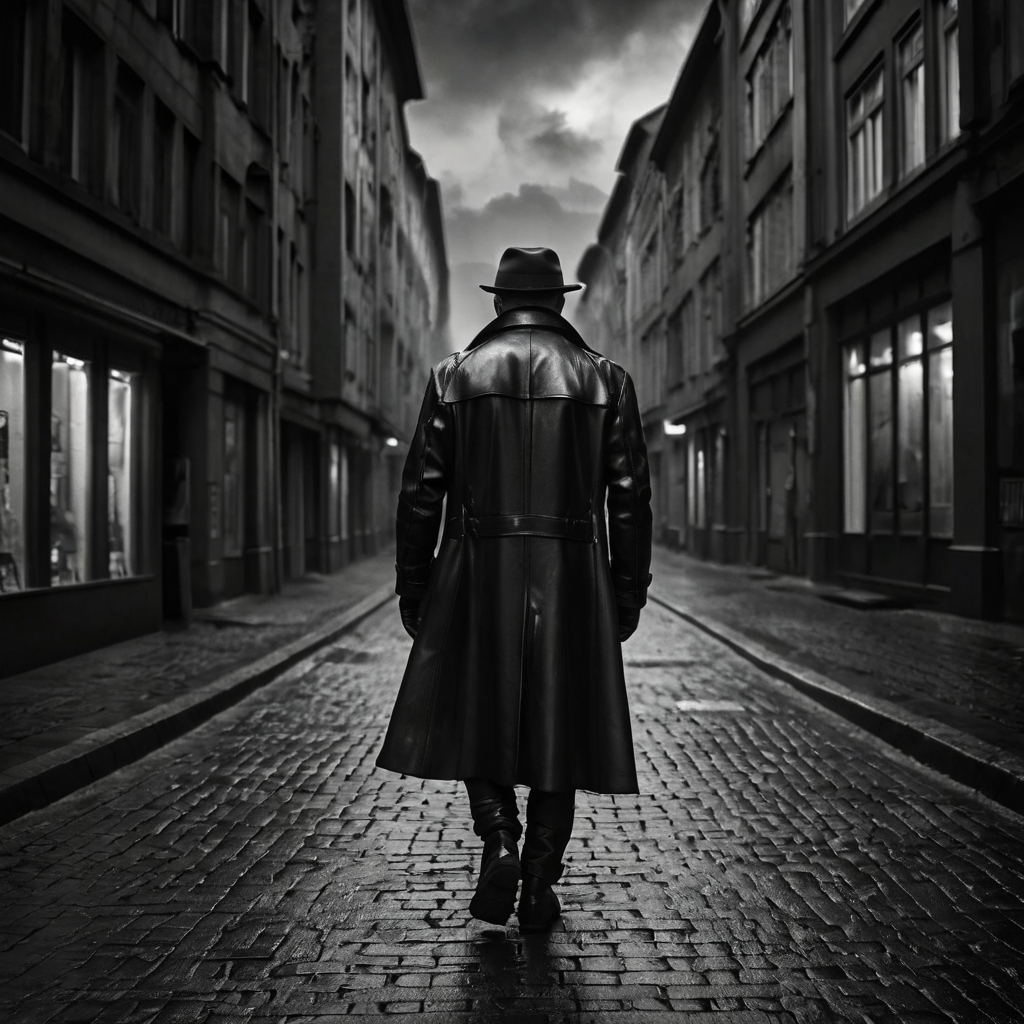 4 second video of the character Raven from Lewis Faulkner's novel 'Novel Noir.'