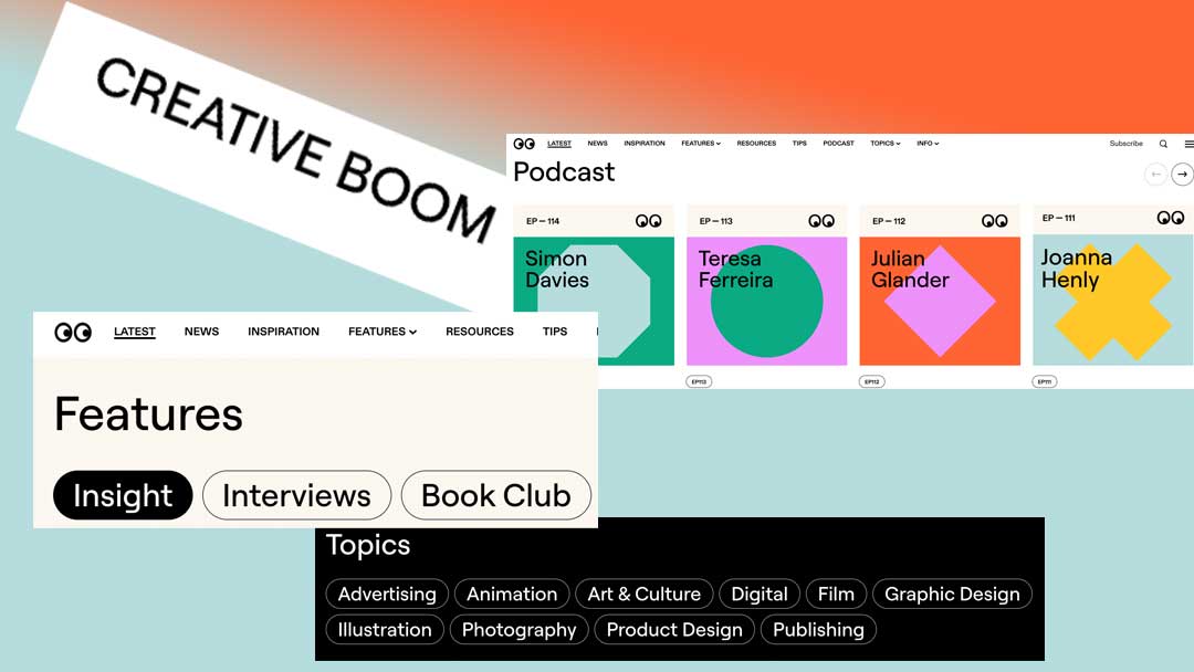 Photo of the home page for the Creative Book website to illustrate 5 websites that rocked my world in 2024.