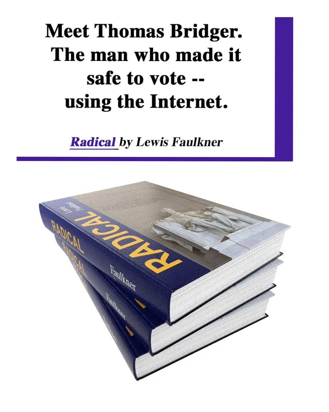 Image of Lewis Faulkner’s novel ‘Radical.'