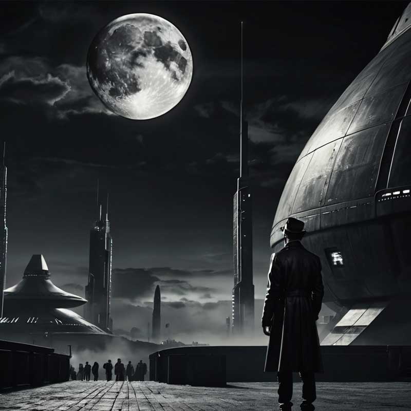 Image of the main character from Lewis Faulkner's novel “Novel Noir.”