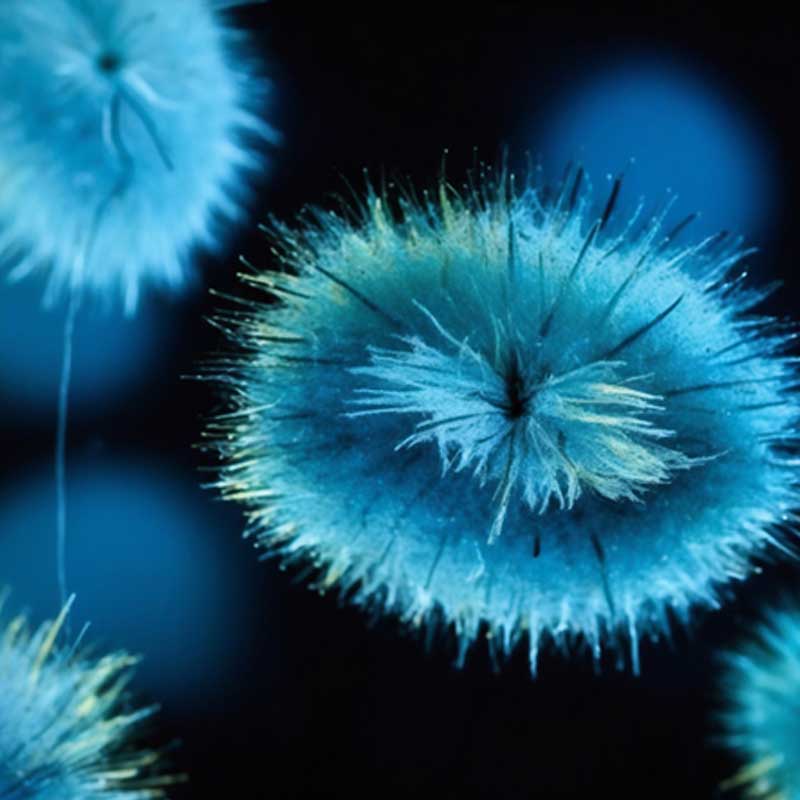 Image of a deadly virus from Lewis Faulkner's novel "The Headhunter.”