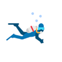 Icon for diving in
