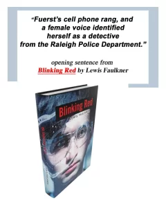 Image of Lewis Faulkner’s novel ‘Blinking Red.'