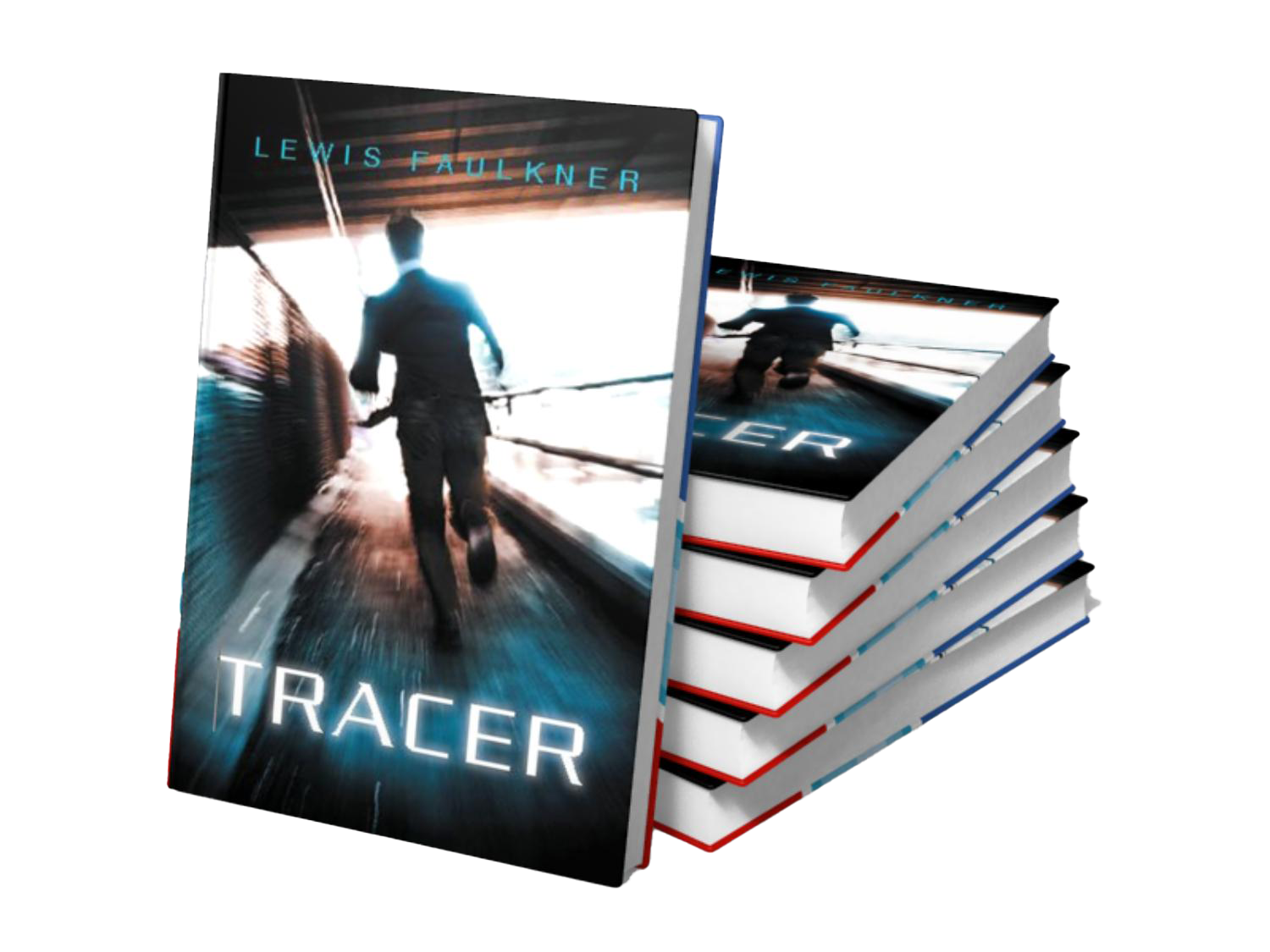 Book cover for Lewis Faulkner's novel.'Tracer' at Faulkner Fiction
