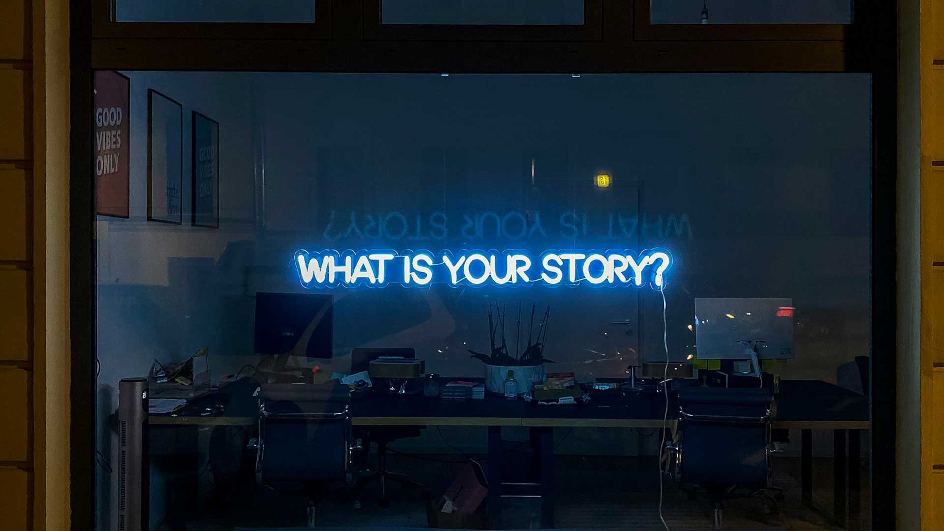 Image of 'what's your story' as an illustration for bog post "Primal Intelligence." Photo by Etienne Girardet on Unsplash.