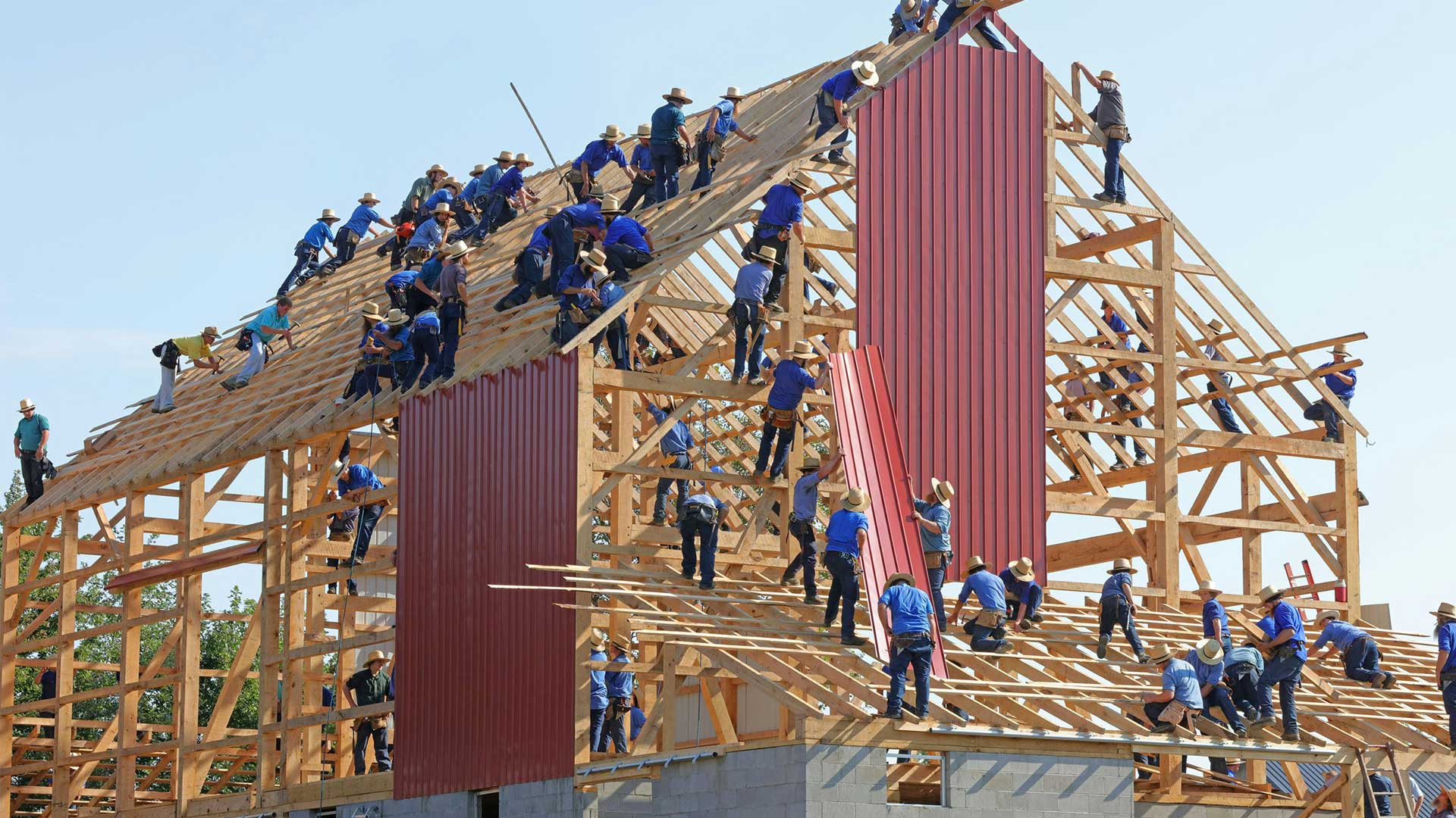 Photo of workers building a house for a blog post "✍️ How to Write a Novel That Actually Works — Structure, Story, and Creative Process.” Photo by Randy Fath on Unsplash