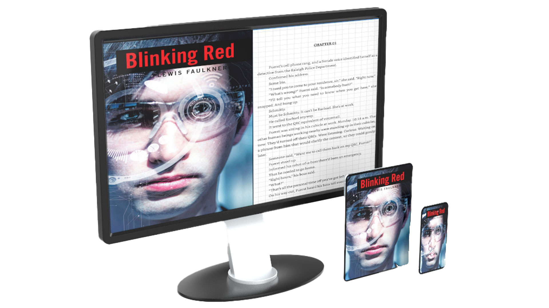 Image of the novel 'blinking red.'