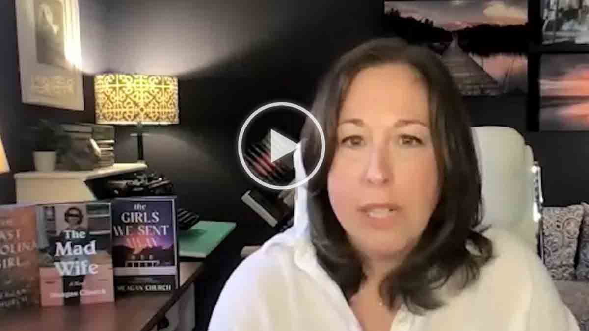 MCOverlayButton02 Overlay for video of Meagan Church discussing her novel 'The Mad Wife.'