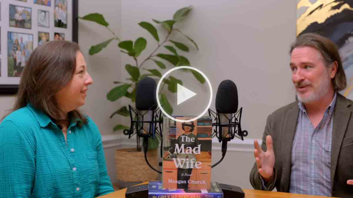 MCOverlayVideo Overlay for video of Meagan Church discussing her novel 'The Mad Wife.'