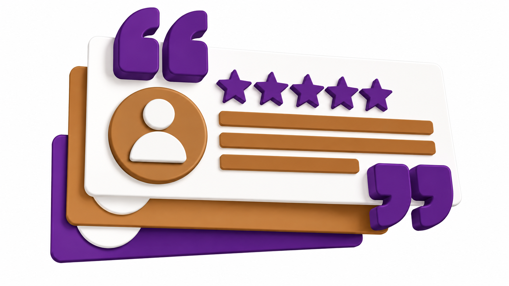 REVISED-RD-3D Purple and Caramel Testimonial Cards REVISED RD 3D Purple and Caramel Testimonial Cards